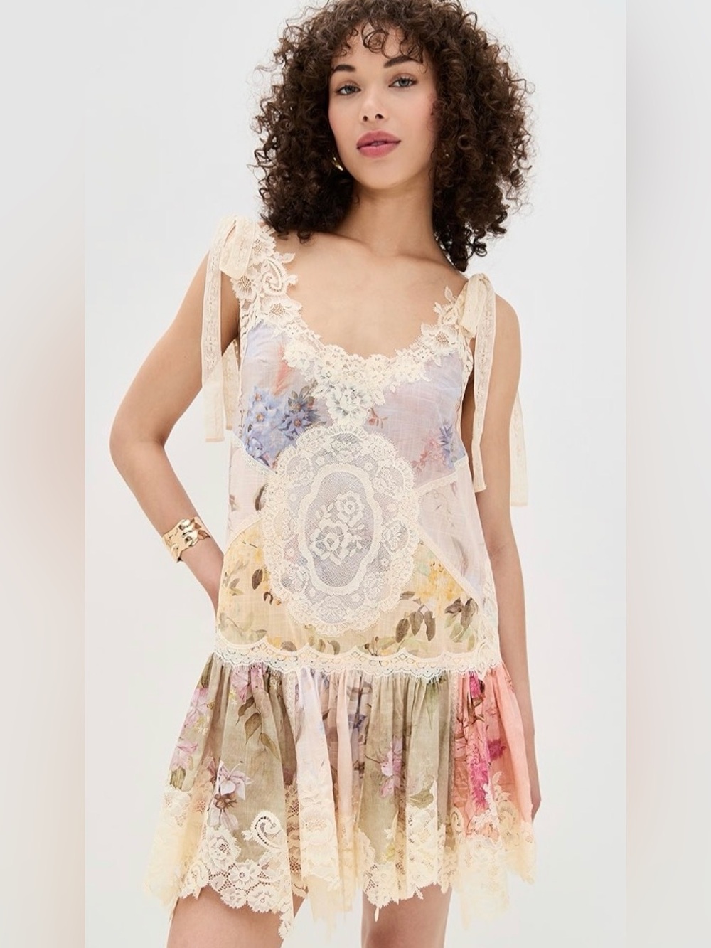 Zimmermann Cascadian Lace Mini Dress